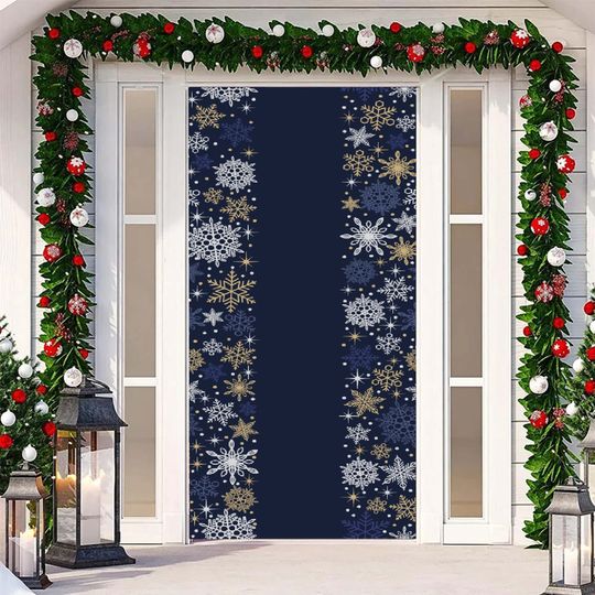 Merry Christmas Door Cover, Christmas Cover, Christmas Deco, Xmas, Noel Door Cover