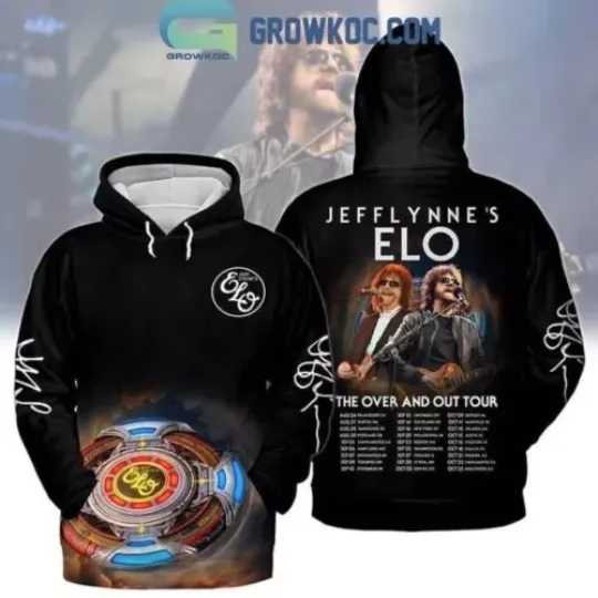 Jeff Lynnes Elo The Over And Out Tour 2024 Hoodie