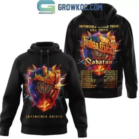 Judas Priest Invincible Shield Tour USA 2024 With Special Guests Sabaton Hoodie