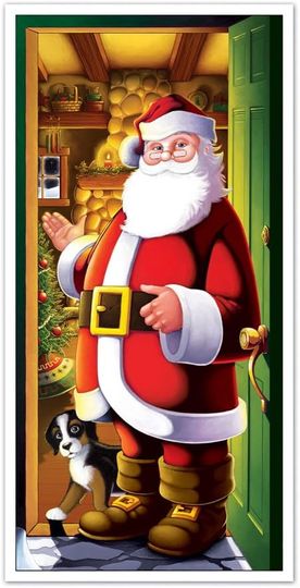 Beistle Santa Door Cover