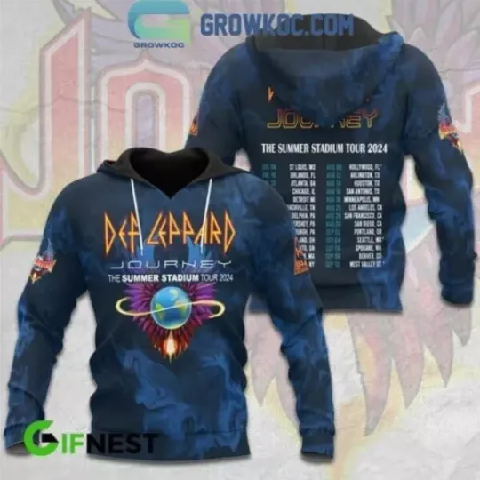 Def Leppard Journey The Summer Stadium Tour 2024 Hoodie