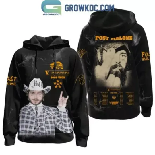 Post Malone F 1 Trillion 2024 Tour Fan Hoodie