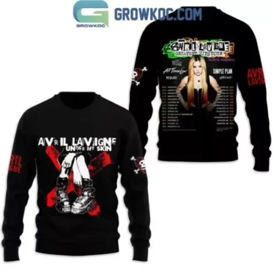 Avril Lavigne Under My Skin The Tour Of Greatest Hit 2024 T-Shirt