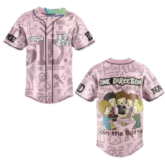 One Direction Spin The Bottle Personalized Baseball Jersey