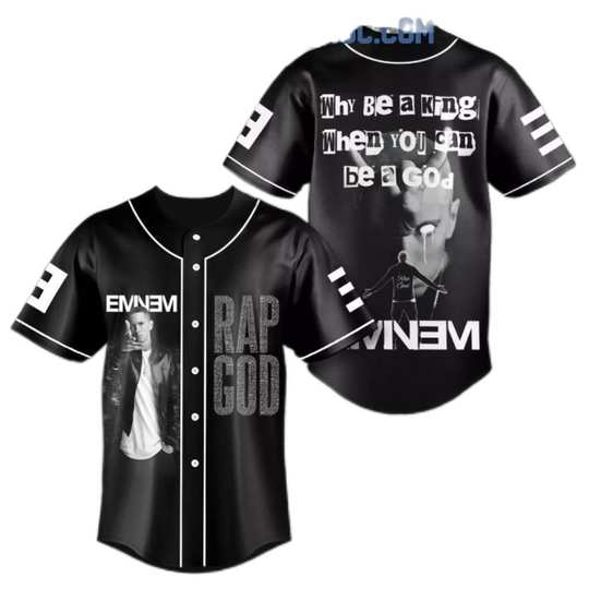 Eminem Why Be A King When You Are A God Baseball Shirt