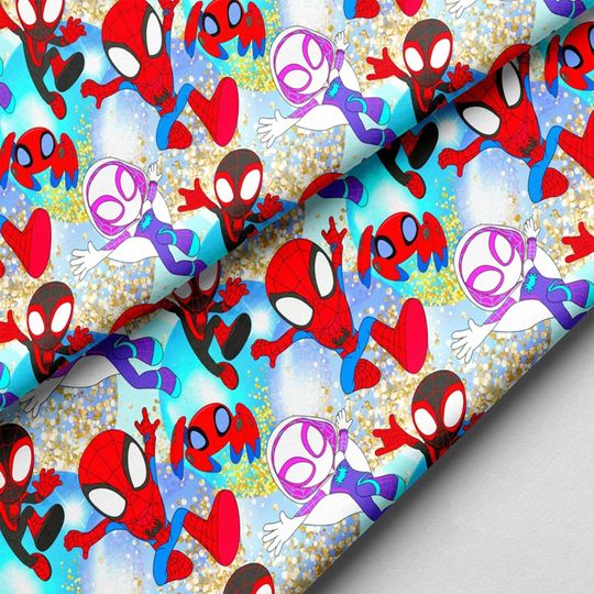 Spidey and his Amazing Friends Disney Wrapping Paper
