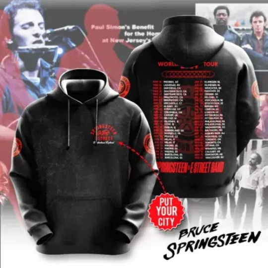 Personalized Bruce Springsteen 3D Apparel Hoodie, Gift For Fans All Size
