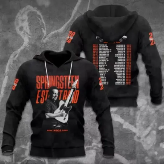 Bruce Springsteen 3D Apparel Hoodie
