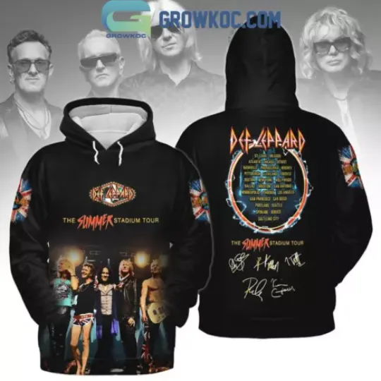 Def Leppard The Summer Stadium Tour Thank You Hoodie Shirt