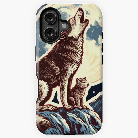 Wolf Winter Vintage iPhone Case