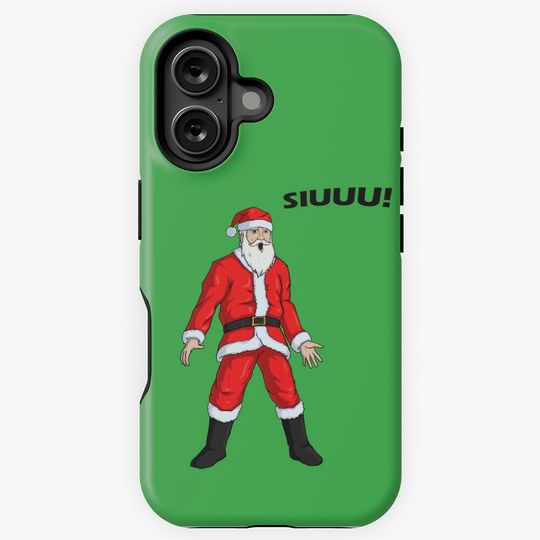 Santa Cristiano SIUUU / CR7 celebration iPhone Case