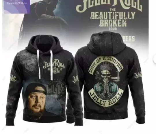 Jelly Roll Shirt, The Beautiful Broken Tour 2024 hoodie