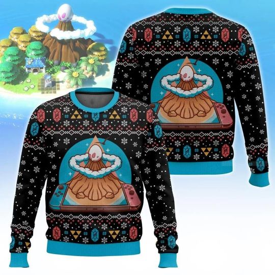 Koholint Island Legend of Zelda Christmas Ugly Sweater, Video Game Characters Sweater, Hero Christmas Sweater, Xmas Gift, Gift For Him