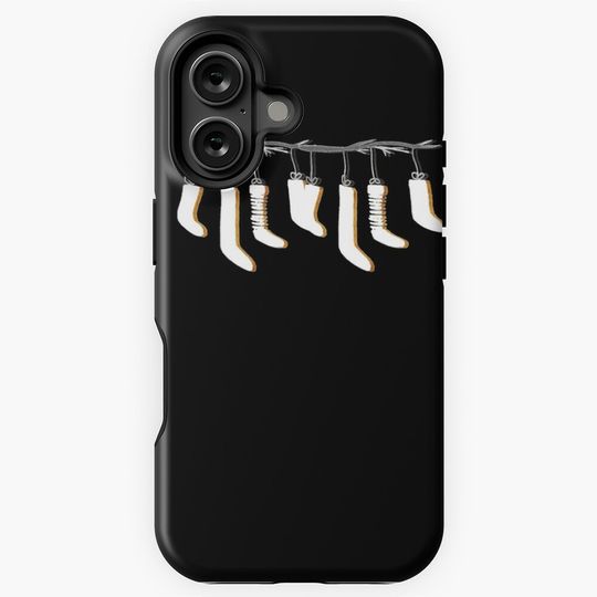 Christmas stocking, Holidays Gifts, Minimalist Christmas collection  iPhone Case