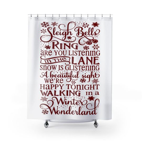 Winter Wonderland Christmas Shower Curtain