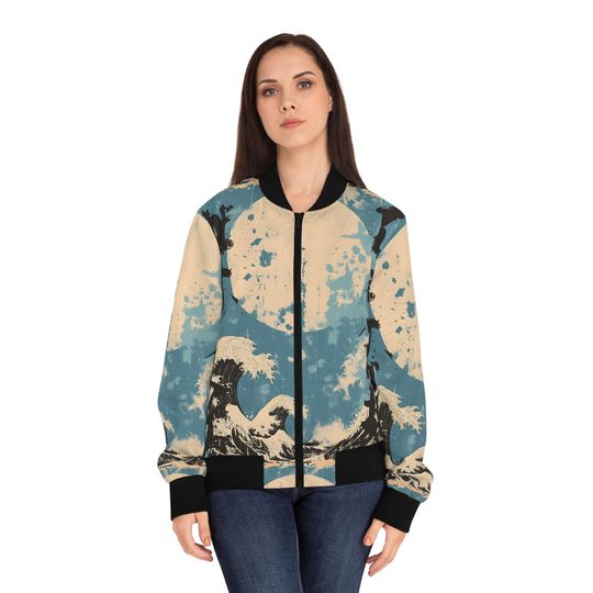 Vintage Japanese Women's Bomber Jacket (AOP)