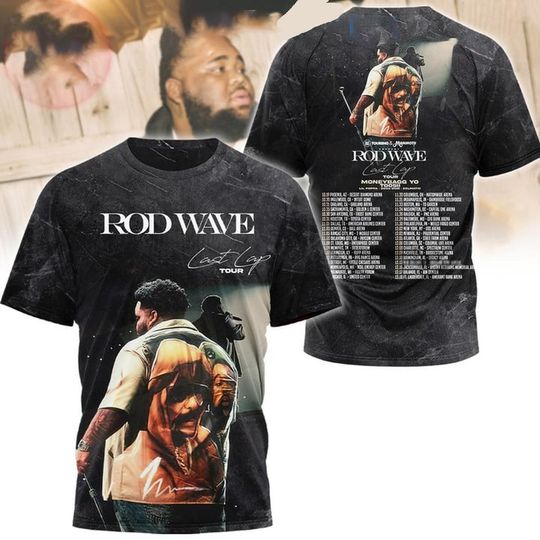 Rod Wave 3D Shirt, Last Lap Tour Hoodie, Moneybagg Yo Toosii 2024 T-Shirt, Rod Wave Concert Sweatshirt, Hip Hop Music Fan Gift