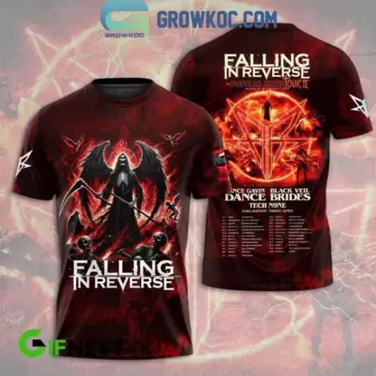 Falling In Reverse The Popular Mons Tour With Guest 2024 Hoodie T-Shirt