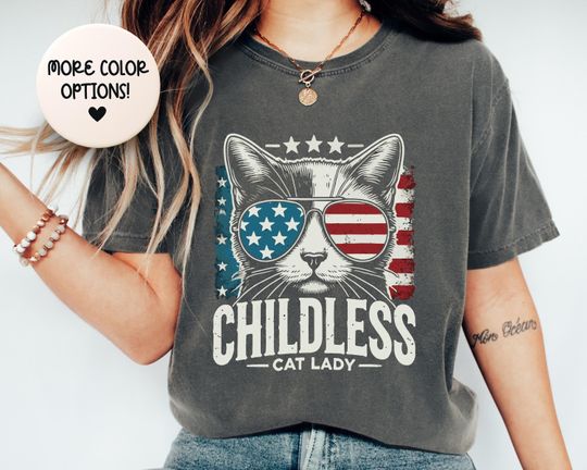 VOTE Like a Childless Cat Lady shirt, Childless Cat Lady Shirt, Equal Rights, Election 2024 Shirt, Kamala Rally Tee, Cat Mom Shirt