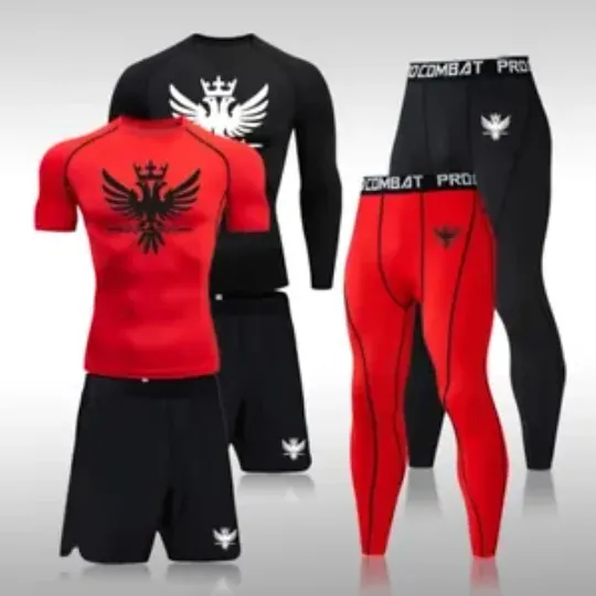 NEW MMA Luxury Compression Sets Tracksuit Clothing Men Fitness Tracksuit
