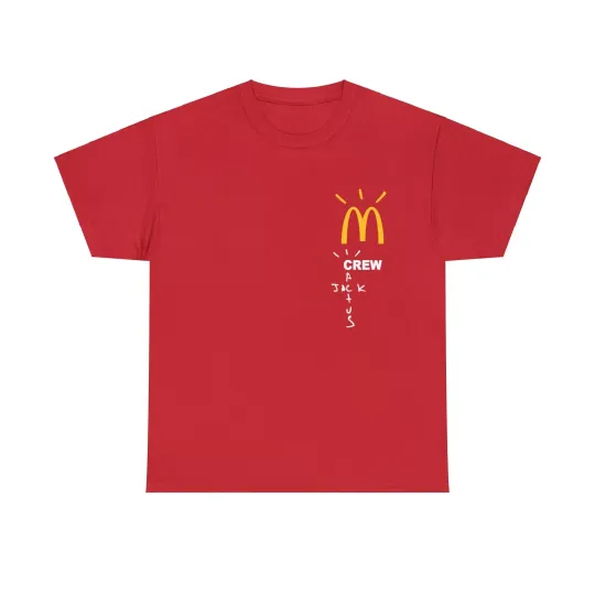 Travis Cactus Jack McDonalds Crew T-Shirt Merch