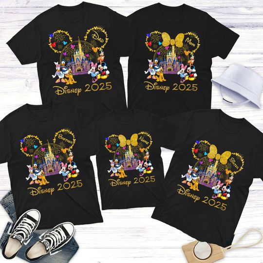Personalized Disney 2025 Shirts, Disney Family Trip Tee, Disneyworld Family Sweatshirt Hoodie, Disney Vacation Tee, Holiday Shirts, WDW