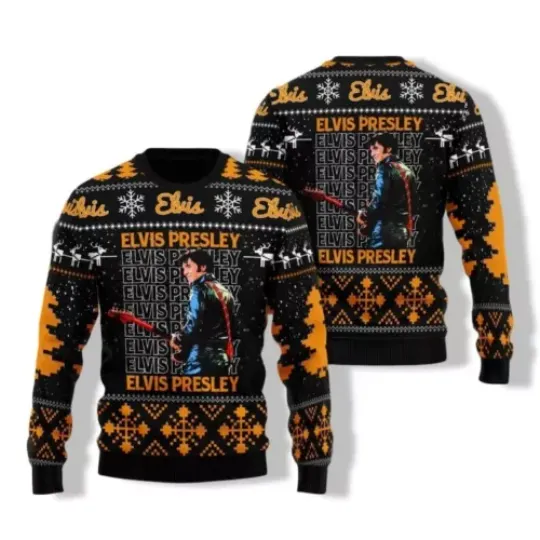 Elvis Presley Christmas Sweater – Rock And Roll Merch For The Holidays