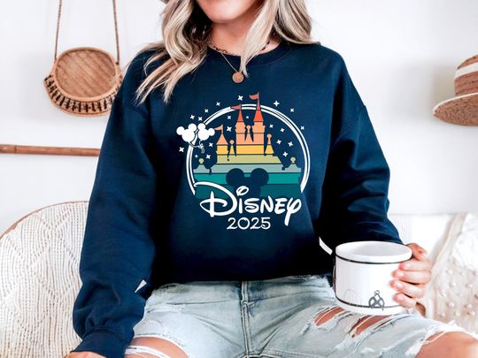 Disneyland 2025 Trip Sweatshirt, Magic Castle,Family Vacation,Disney Trip 2025 Sweatshirt, Disney Vacation, Christmas Disney Matching