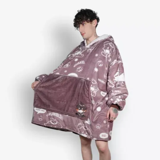 Zhongli Genshin Impact Oversized Blanket Hoodie