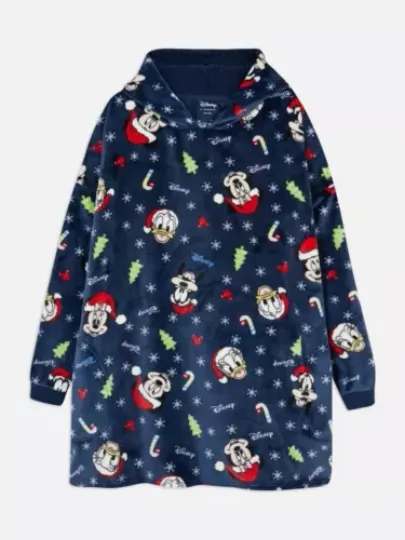 Disney Mickey Mouse Christmas Oversize Blanket Hoodie