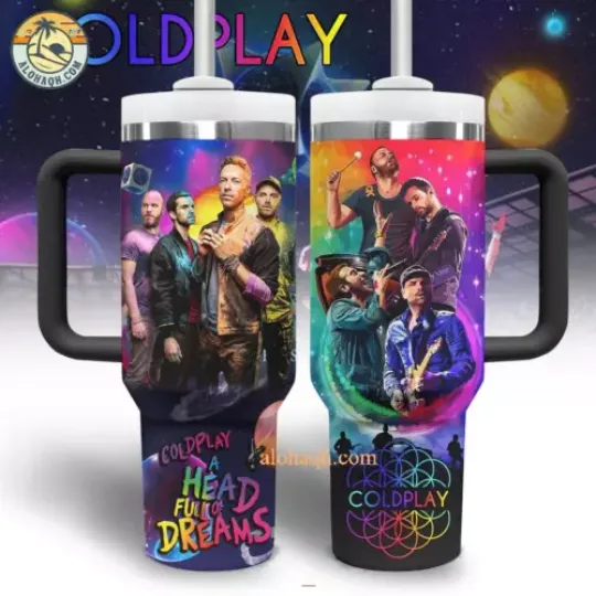 Coldplay Rock Band A Head Full Of Dreams Stanley Tumbler 40oz