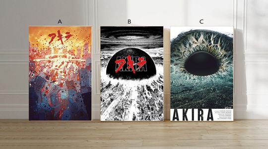 Akira movie poster 1988 Video Game canvas poster unframe multiple choice