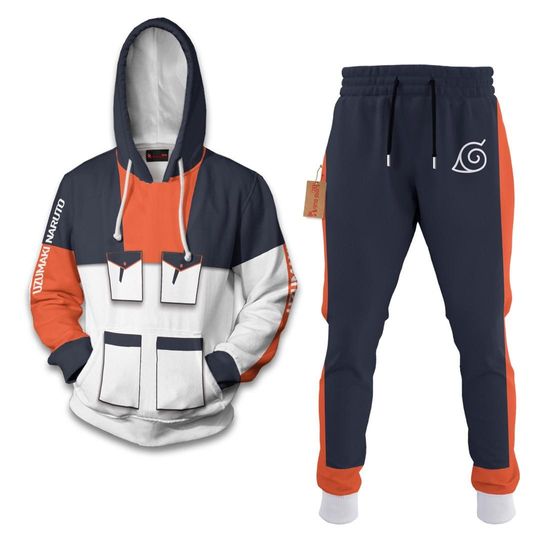 Uzumaki Hoodie And Jogger Set Anime Clothes