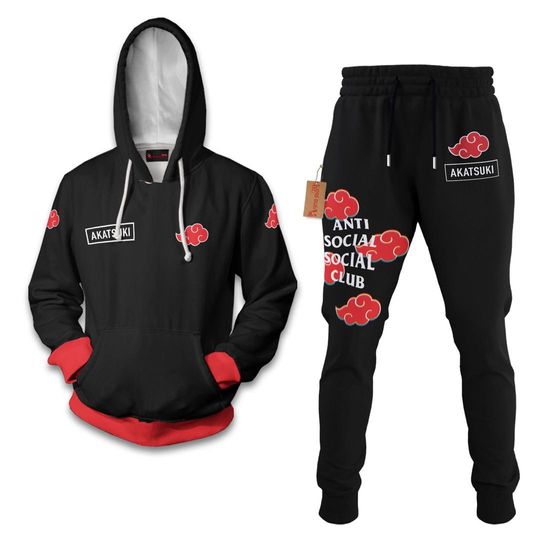 Akatsuki Soociial Clubb Hoodie And Jogger Set Anime Clothes