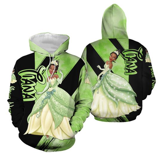 Personalized Disney Princess Tiana Hoodie Leggings Set