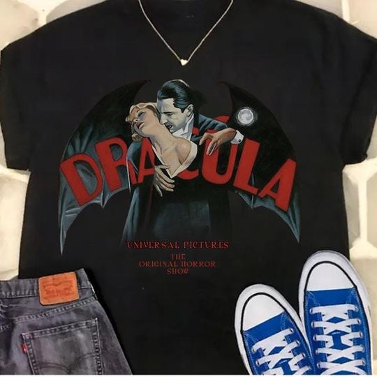 Vintage Halloween Dracula T-shirt, Vintage Horror Dracula Movie 90s Sweatshirt, Retro Unisex Hoodie, Vintage Halloween Tees