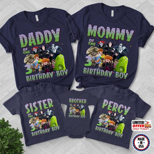 Hotel Transylvania Shirt, Hotel Transylvania Family Birthday Shirt, Dracula Birthday Family Shirt, Hotel Transylvania Party Shirt