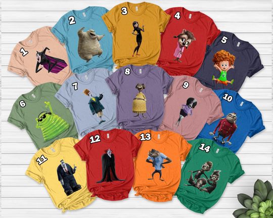 Hotel Transylvania Costume T-Shirt, Hotel Transylvania Shirt, Hotel Transylvania Family Shirt, Halloween Family Party Shirt Gift