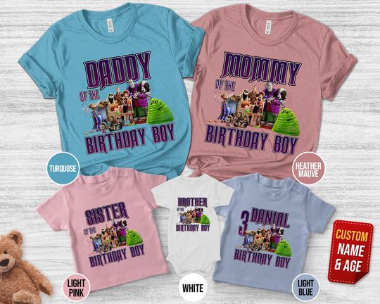 Family Birthday Halloween Shirt/Hotel Transylvania Birthday Shirt/Hotel Transylvania Family Birthday Shirt/Halloween Birthday Costume