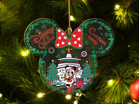 Personalized Mickey and Friends ,Disney Keepsake 2024 Ornament, Mickey Ornament Disney Xmas Gift, Disney Trip 2024 Christmas Ornament