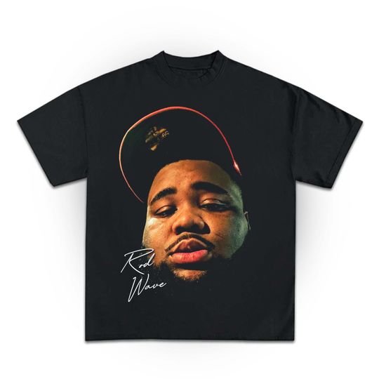 Rod Wave face Graphic Shirt Vintage Wash Graphic Unisex T-Shirt 90s Vintage Bootleg Unisex Rap T-Shirt Vintage face tee