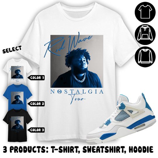 AJ 4 Industrial Blue Unisex Shirt, Rd Wave Nostalgia, Shirt To Match Sneaker Color Royal