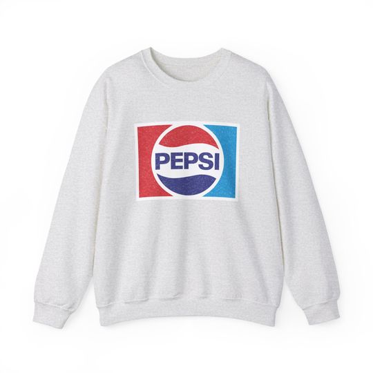 Pepsi - 80s Vintage Distressed Logo - Unisex Heavy Blend Crewneck Sweatshirt