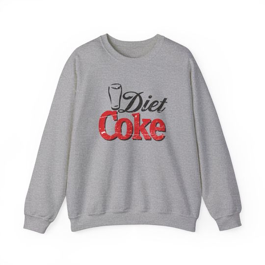 Diet Coke late 90s Vintage Retro Distressed Logo - Unisex Heavy Blend Crewneck Sweatshirt