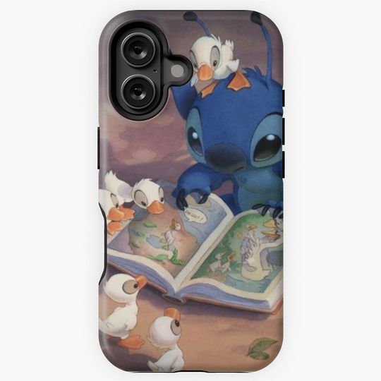 Cute Stitch Reading iPhone Case