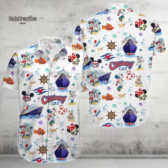 Disney Steamboat Button Shirt, Mickey Cruise Hawaiian Shirt, Vacation Shirt, Disney Trip, Disneyworld Hawaii Shirt, Disneyland Shirt