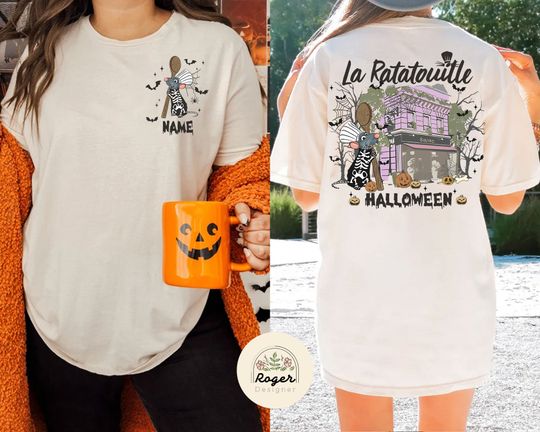 Personalized Ratatouille Remy Halloween T-shirt, Halloween Remy Chef shirt, Little Chef Remy Ratatouille Disney Halloween Tee, Remy Spooky
