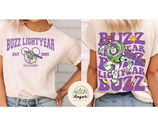 Two-sided Toy story characters est. 1995 shirt, Buzz Lightyear Woody Jessie Rex Slinky Dog Alien Bo Peep shirt, Family group shirts