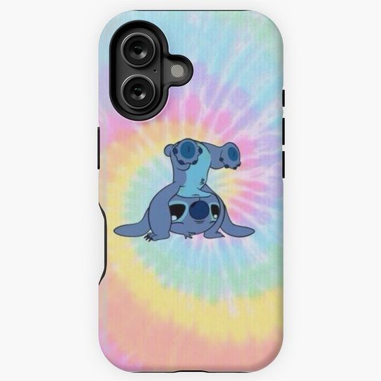 tie dye stitch iPhone Case