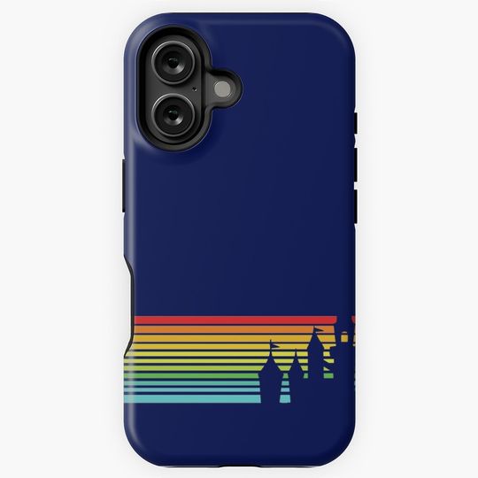 Retro Castle Stripes iPhone Case